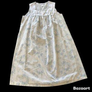 Kristen Miller Cottage Core Sleeveless Nightgown Has Floral Print USA Made